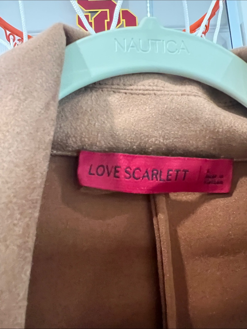 Utility Button-Front Jacket in Tan - Picture 3 of 5